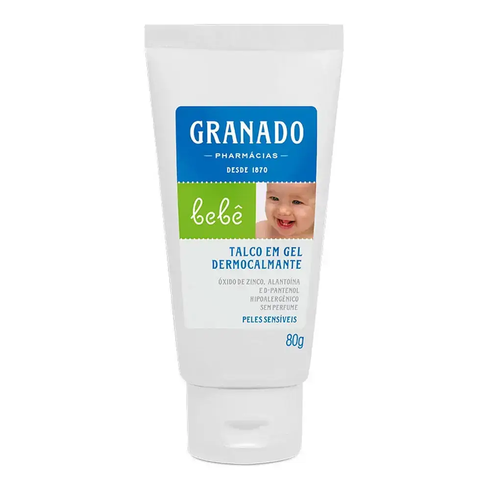 TALCO EM GEL GRANADO BEBE PELE SENSIVEL 80G