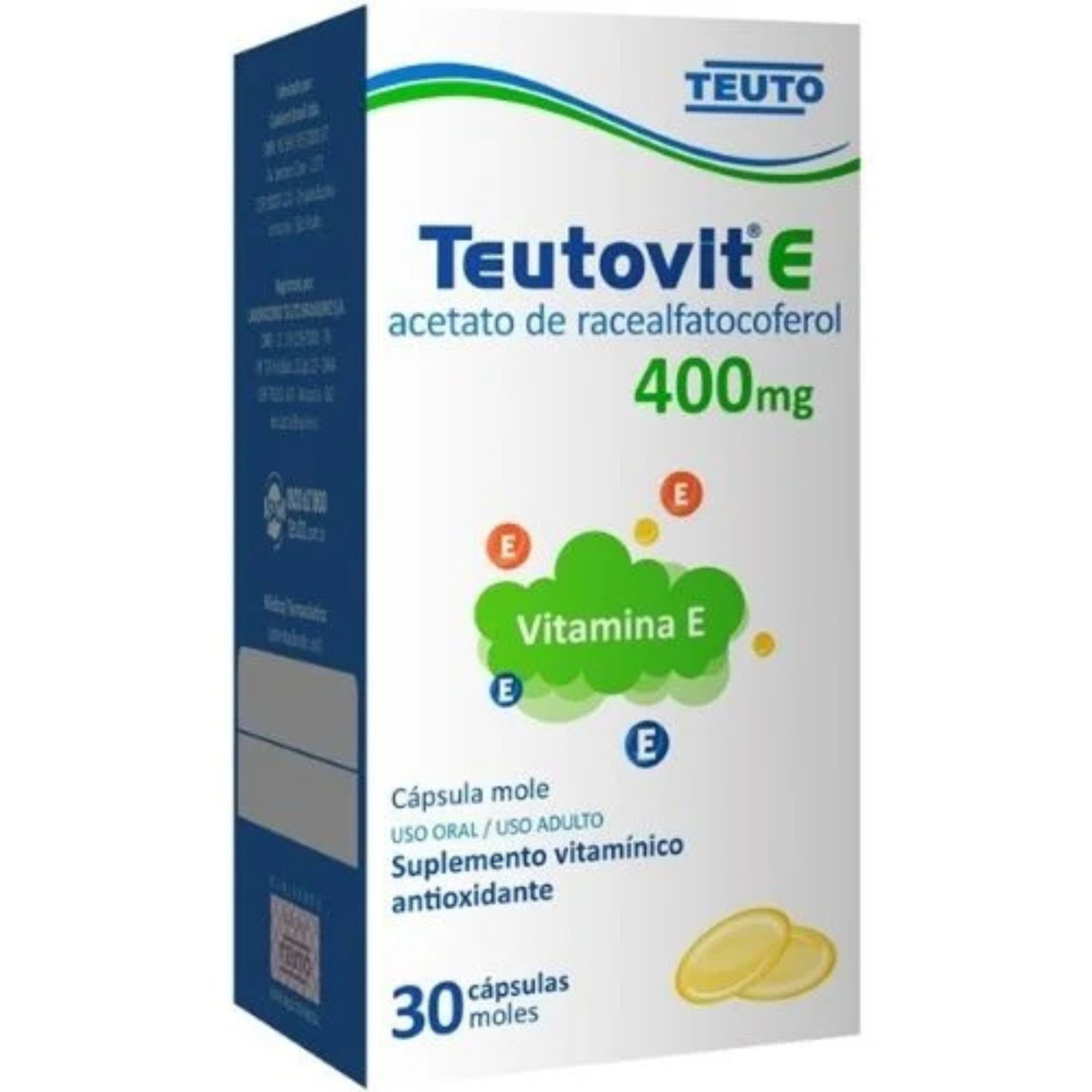 TEUTOVIT-E 400MG TEUTO COM 30 CAPSULAS GEL