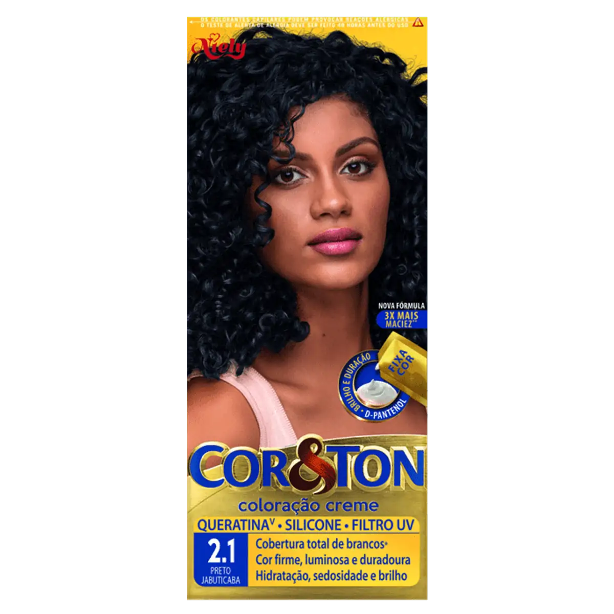 TINTURA COR E TON 2.1 PRETO JABUTICABA NIELY