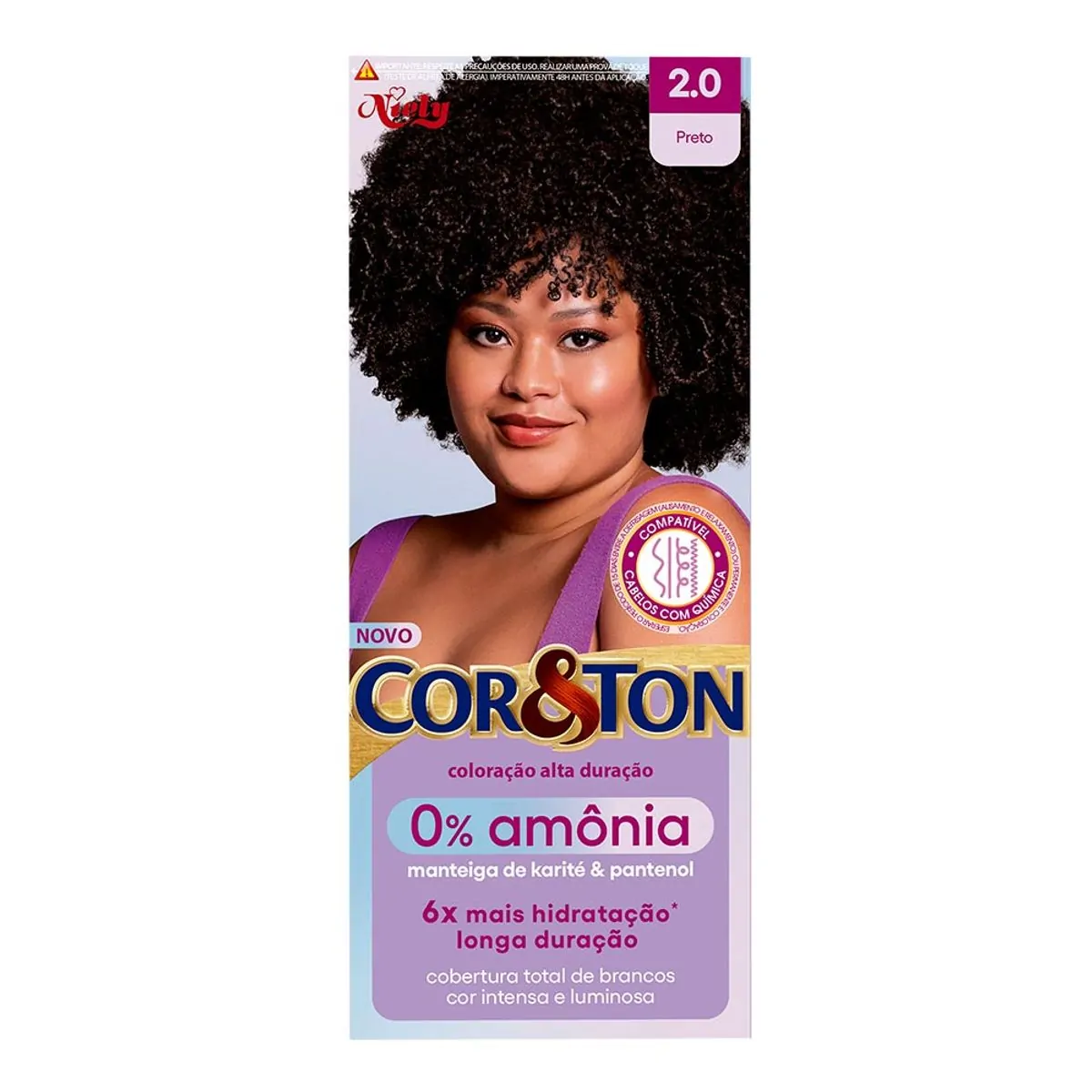 TINTURA COR E TON SEM AMONIA 2.0 PRETO NIELY