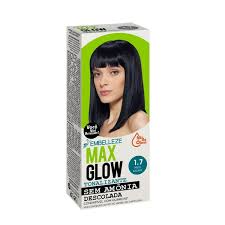 TINTURA MAXGLOW SEM AMONIA 1.7 PRETO AZULADO MAXTON