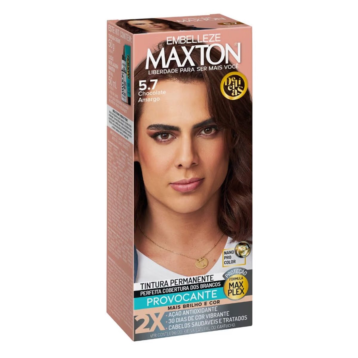 TINTURA MAXTON 5.7 CHOCOLATE AMARGO EMBELLEZE