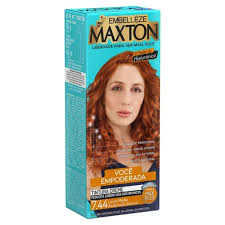 TINTURA MAXTON 7.44 LOURO MEDIO ACOBREADO INTENSO EMBELLEZE