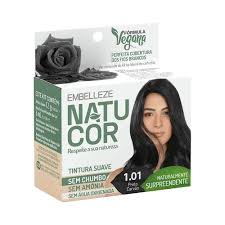 TINTURA NATUCOR 1.01 PRETO CARVAO NATU HAIR
