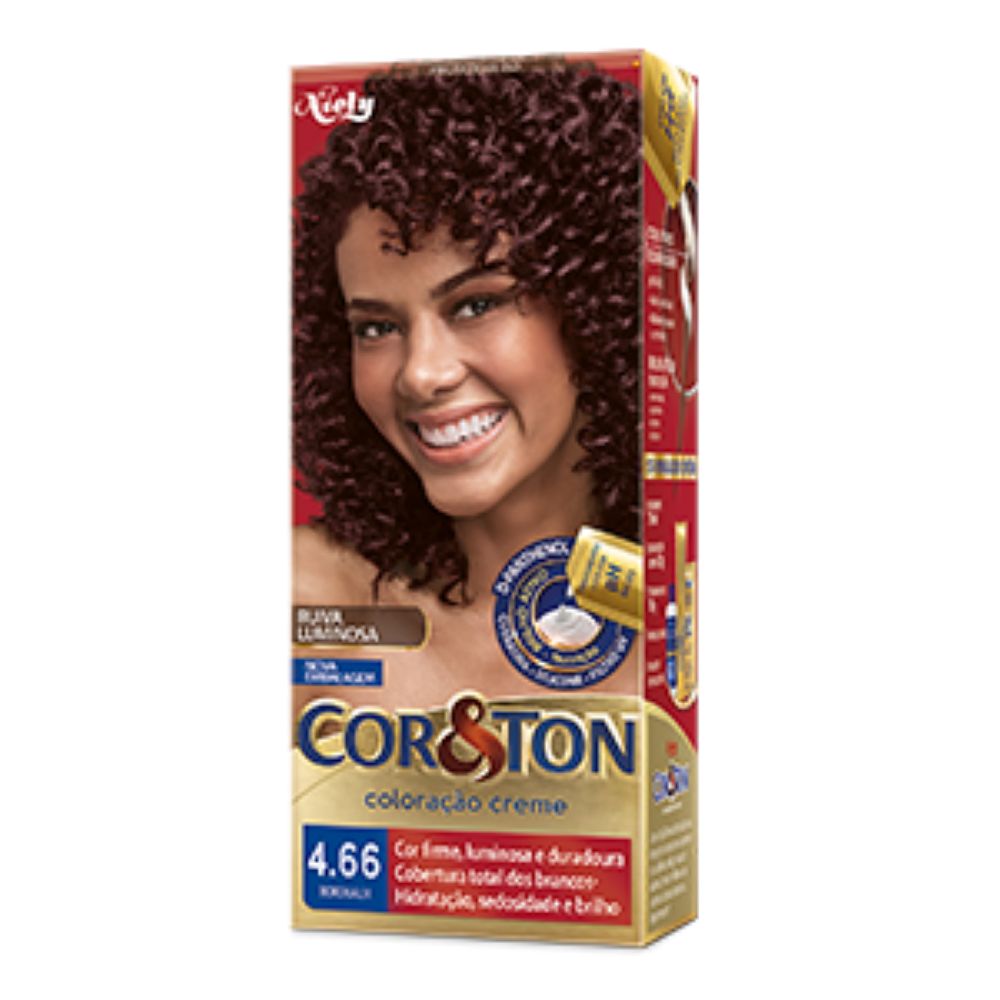 Thumbnail de TINTURA PARA CABELO COR E TON NIELY 4.66 BORDEAUX 125G