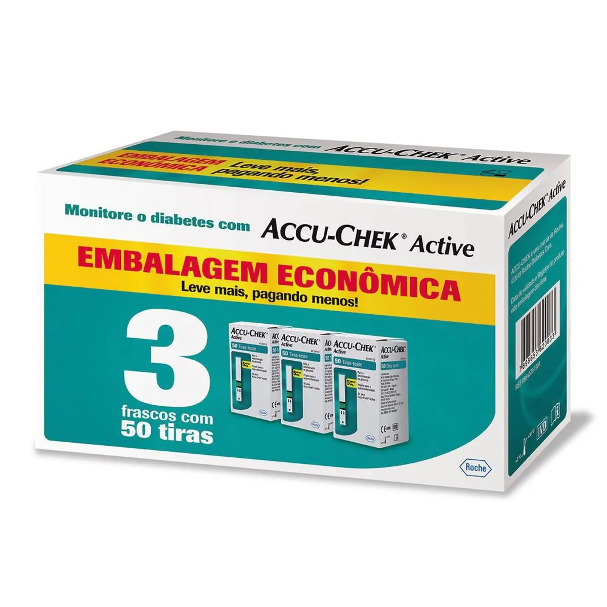 TIRAS ACCU-CHEK COM 50 UNIDADES
