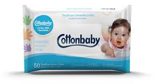 TOALHA UMEDECIDA COTTONBABY RECEM NASCIDO COM 50 UNIDADES