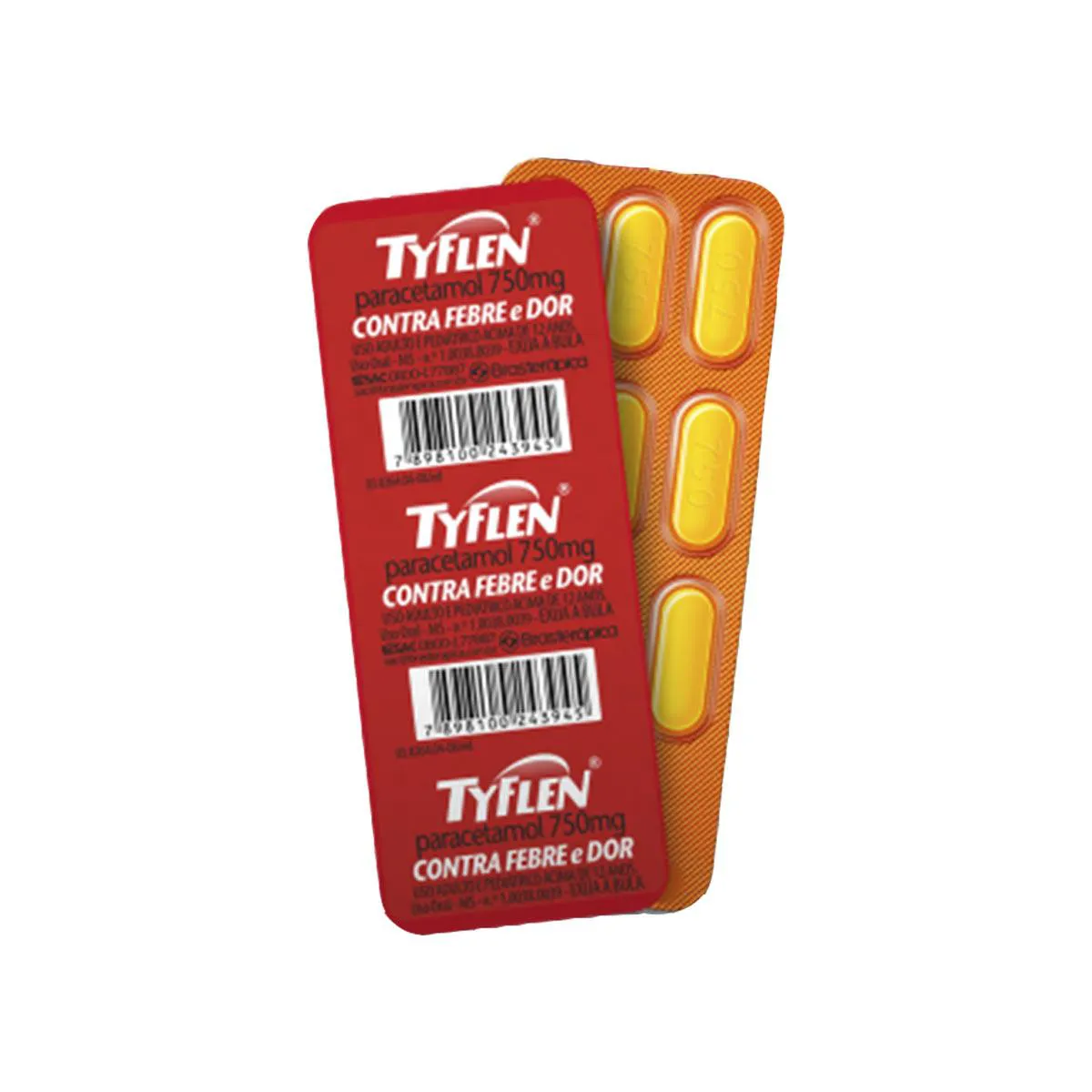 TYFLEN 500MG BRASTERAPICA COM 10 COMPRIMIDOS