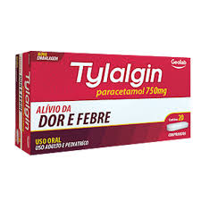 TYLALGIN 750MG GEOLAB COM 20 COMPRIMIDOS