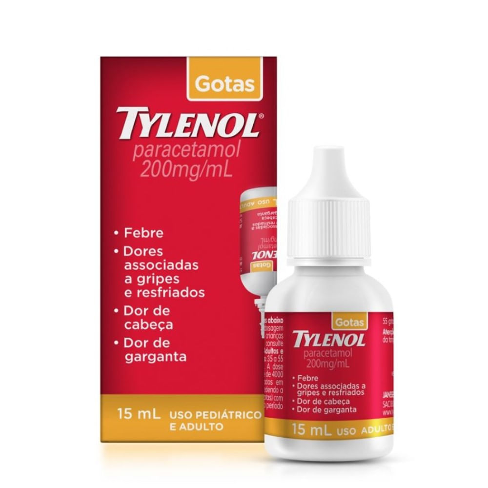 Thumbnail de TYLENOL 200MG JANSSEN-CILAG SOLUCAO ORAL GOTAS 15ML