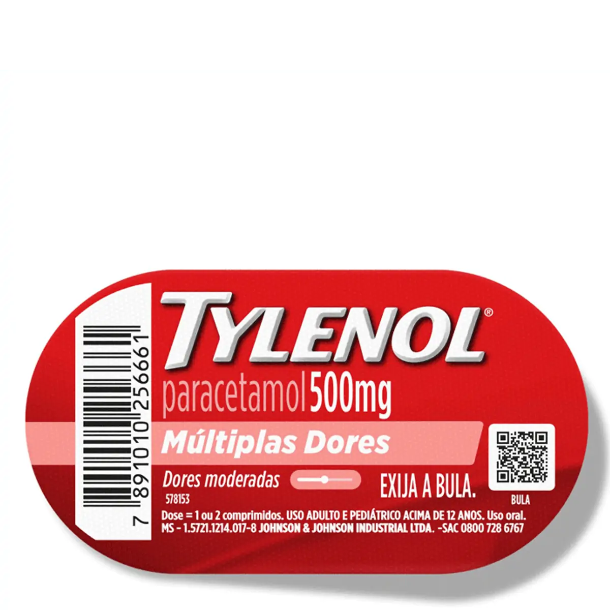 Thumbnail de TYLENOL 750MG JOHNSON & JOHNSON COM 100 COMPRIMIDOS REVESTIDOS