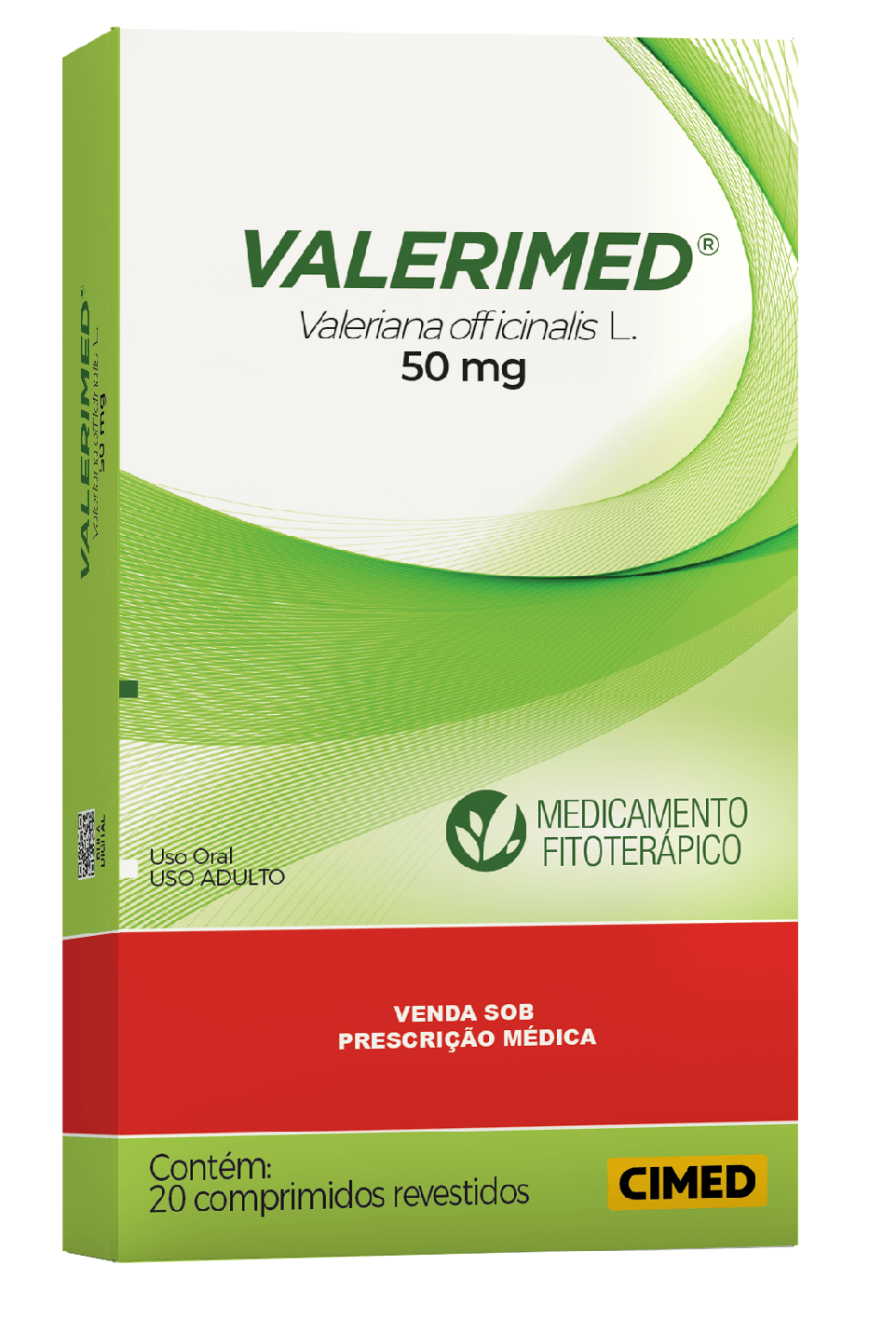 VALERIMED 50MG CIMED COM 20 COMPRIMIDOS REVESTIDOS