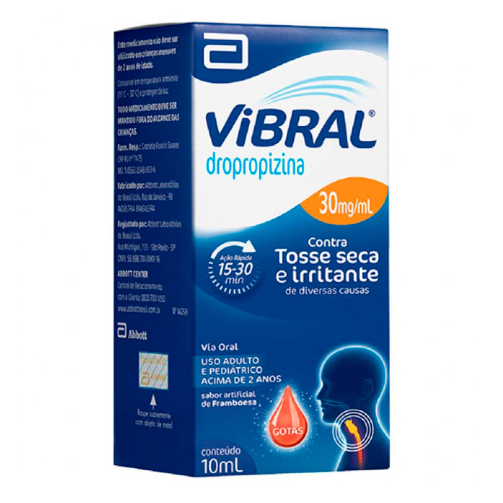 VIBRAL 30MG/ML ABBOTT SOLUCAO ORAL GOTAS 10ML