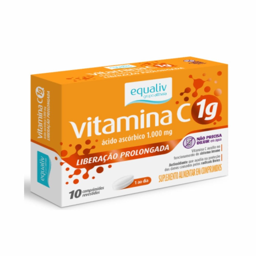 VITAMINA C EQUALIV 1G COM 10 COMPRIMIDOS