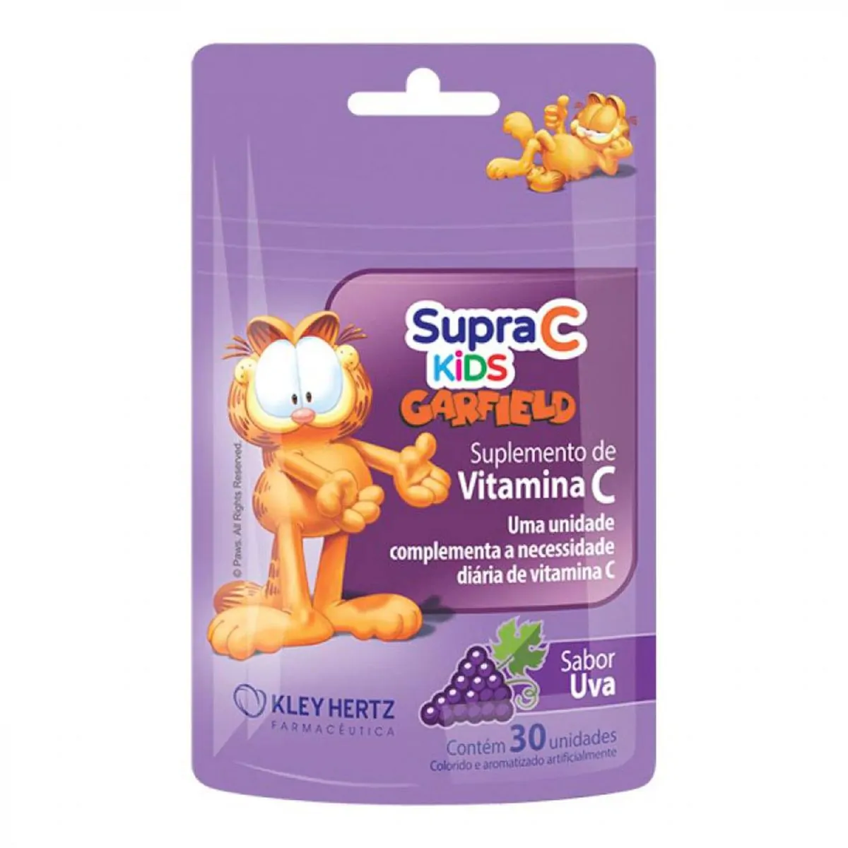 VITAMINA C SUPRAVIT C KIDS GOMAS SABOR UVA COM 30 UNIDADES