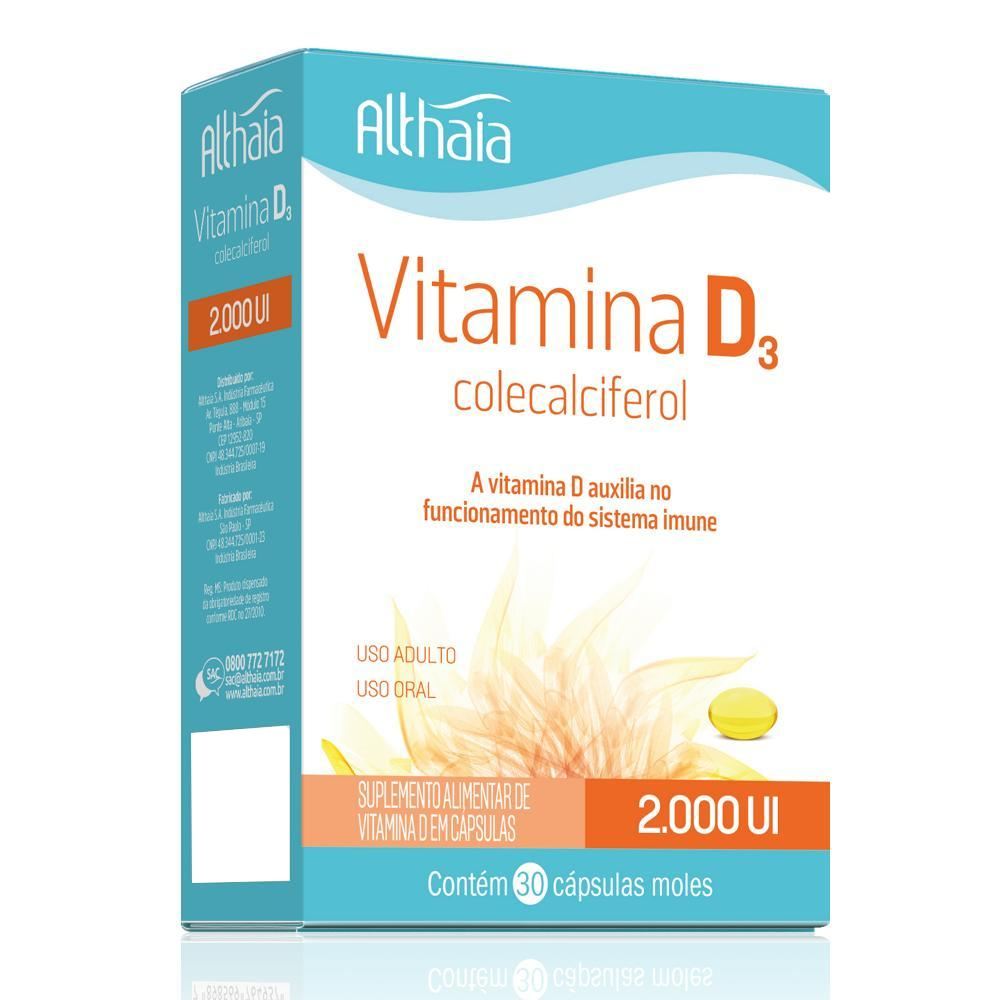 VITAMINA D3 15000UI ALTHAIA COM 4 CAPSULAS