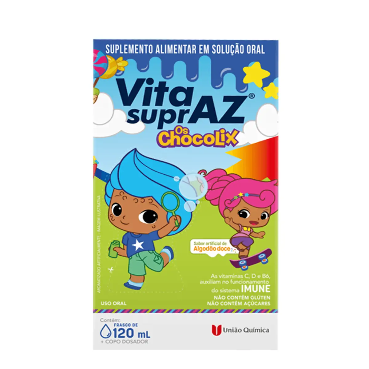 VITASUPRAZ CHOCOLIX UNIAO QUIMICA SOLUCAO ORAL 120ML
