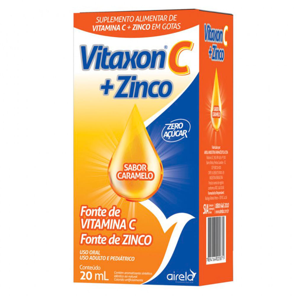 VITAXON C ZINCO AIRELA SOLUCAO GOTAS 20ML