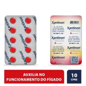 XANTINON 100MG+20MG CARTELA C/ 10CP
