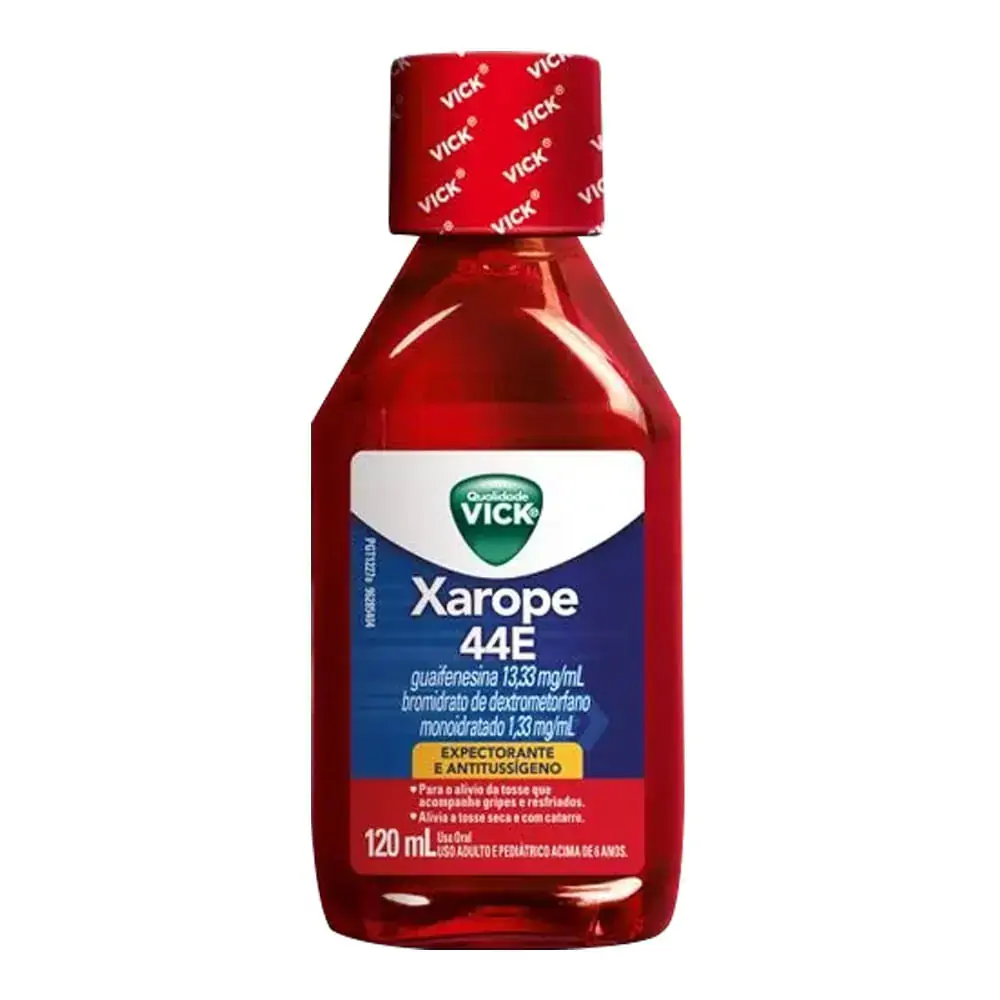XAROPE 44E 1,30MG+13,30MG/ML COM 120ML