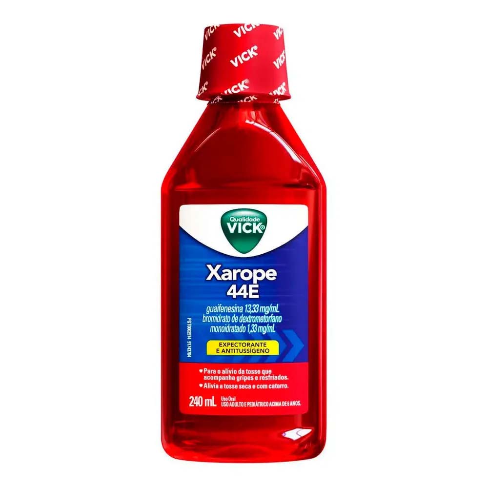 XAROPE 44E 1,30MG+13,30MG/ML COM 240ML