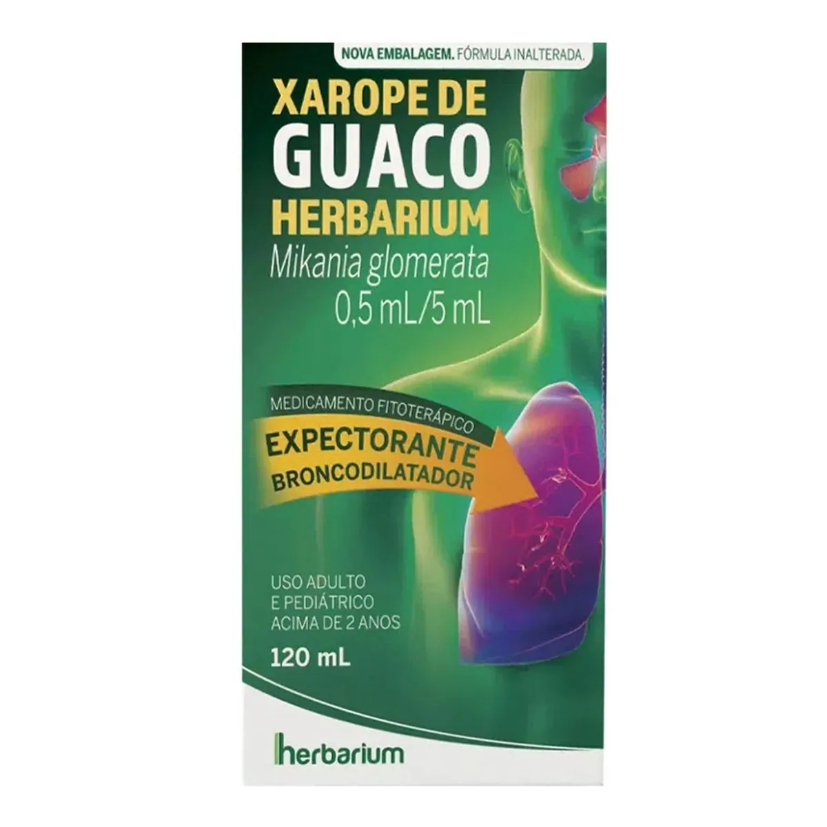 XAROPE DE GUACO HERBARIUM 0,5ML/ML COM 120ML