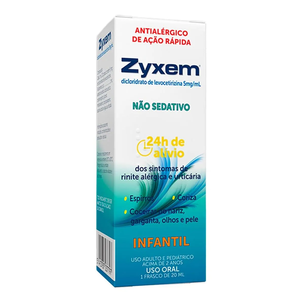 ZYXEM 5MG/ML SOLUCAO ORAL 20ML